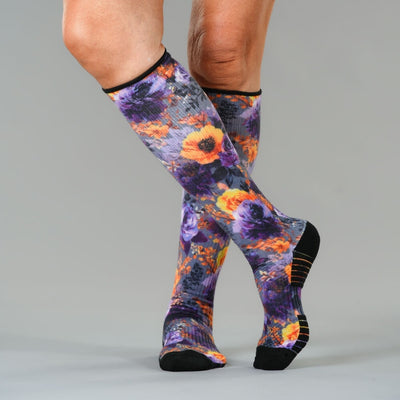 Purple Fantasy Compression Socks