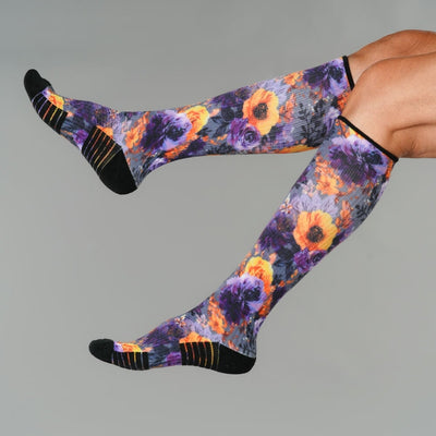 Purple Fantasy Compression Socks