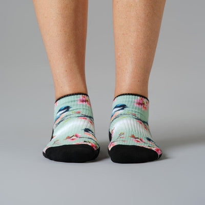 Chickadees Ankle Compression Socks