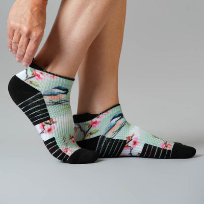 Chickadees Ankle Compression Socks