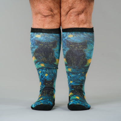Starry Cat EasyStretch™ Socks
