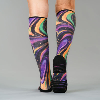 Cosmic Swirl Compression Socks