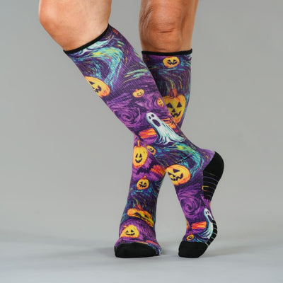 Haunted Night Compression Socks