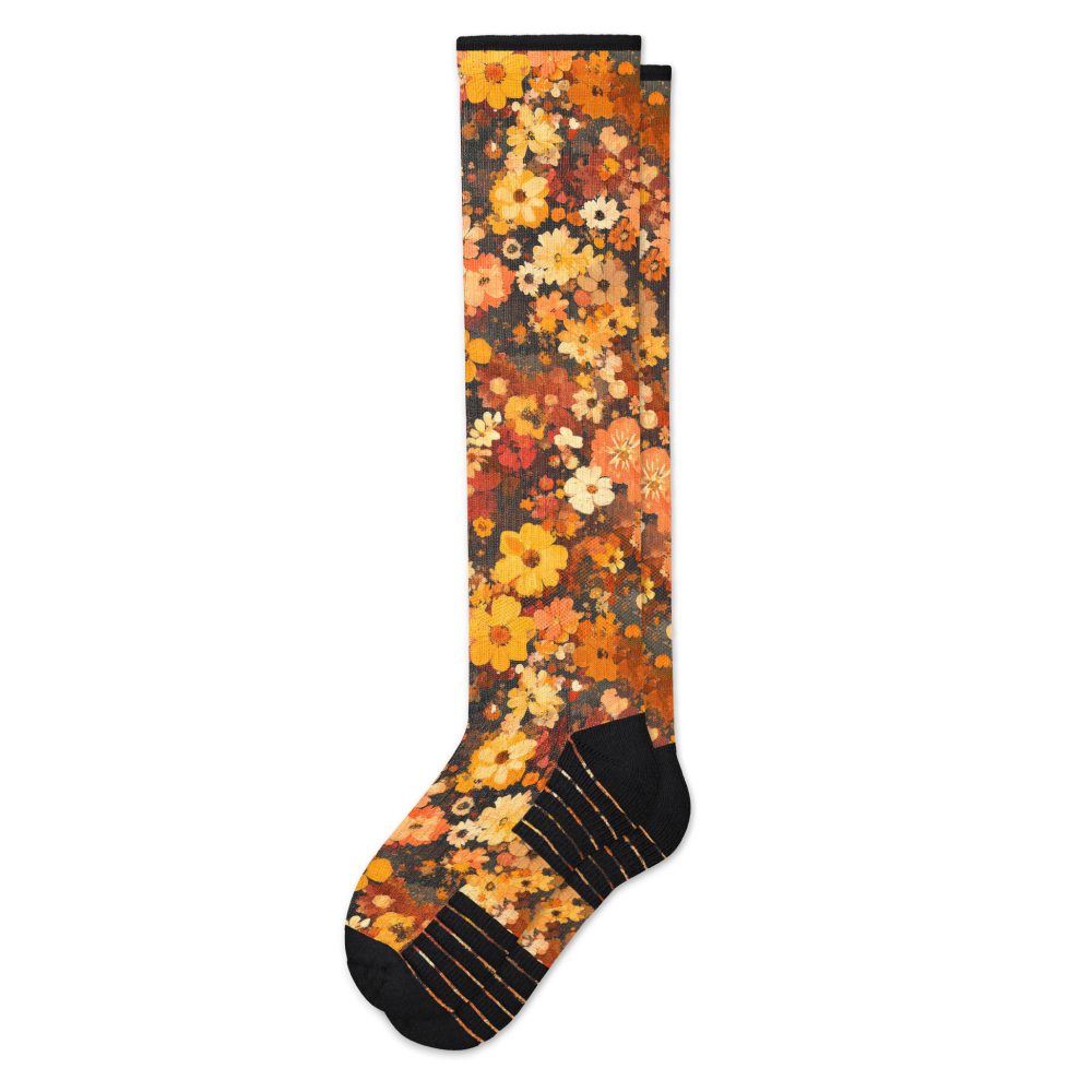 Amber Blooms Compression Socks