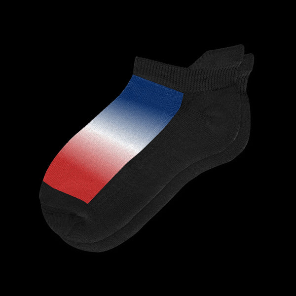 Red White And Blue Ankle Diabetic Socks