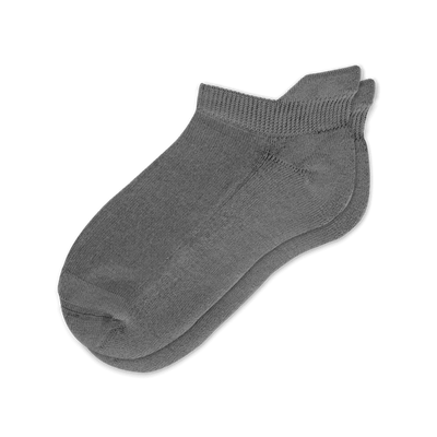 Viasox Gray Ankle Socks front view