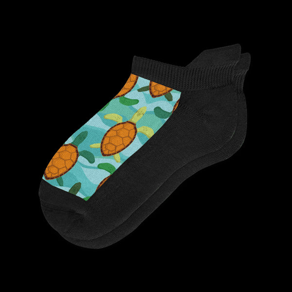 Turtle Time Ankle Diabetic Socks