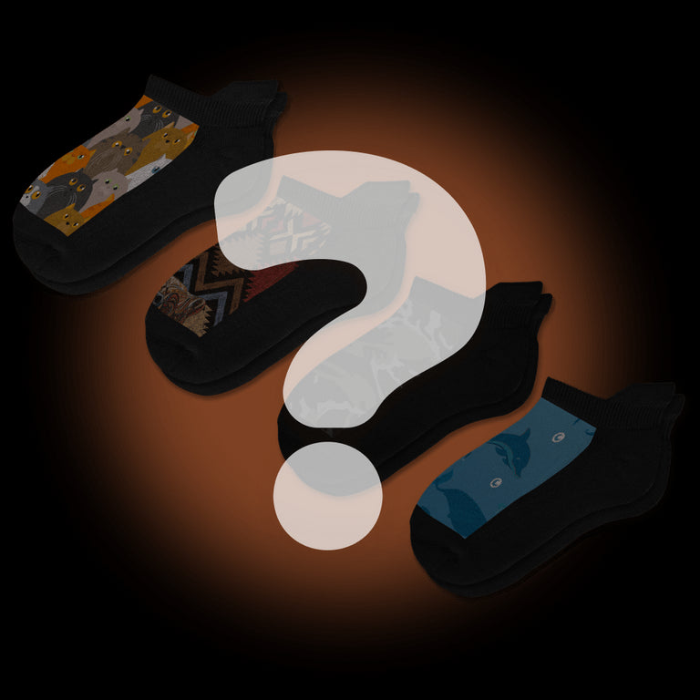 Mystery Ankle Diabetic Socks 4-Pack