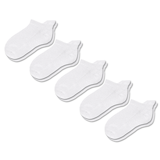 White Ankle Socks Bundle 5-Pack