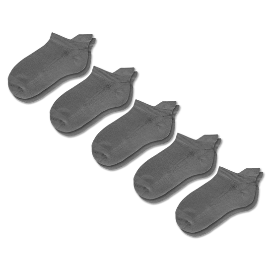 Gray Ankle Socks Bundle 5-Pack