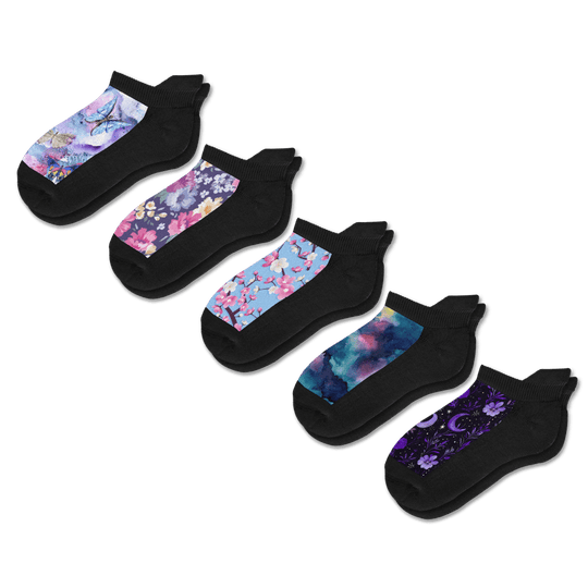 Night Nature Ankle Socks Bundle 5-Pack