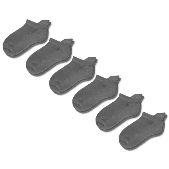 Gray Ankle Socks Bundle 6-Pack