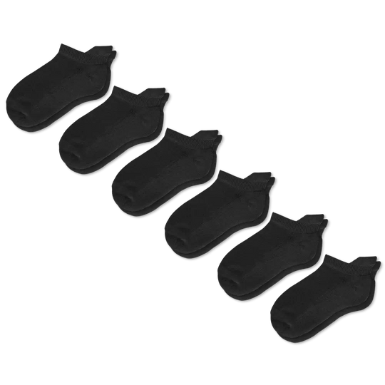 Black Ankle Socks Bundle 6-Pack