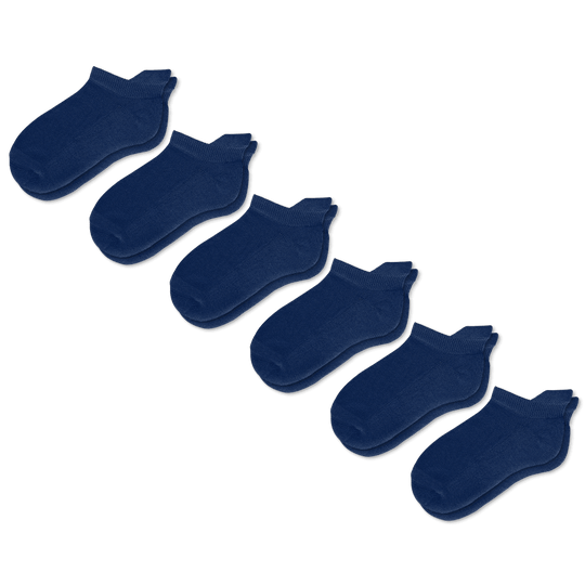 Navy Blue Ankle Socks Bundle 6-Pack