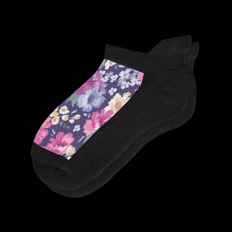 Floral Ankle Diabetic Socks