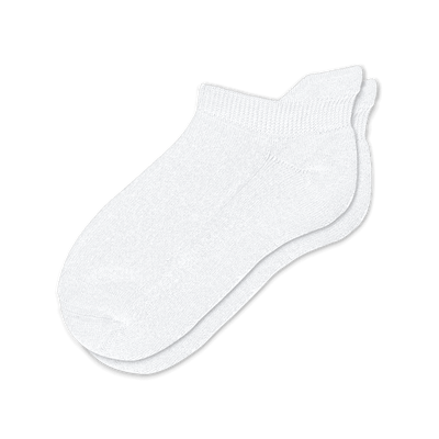Viasox White Ankle Socks front view