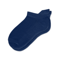 Viasox Navy Blue Ankle Socks Flat View