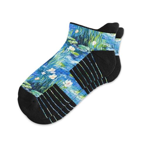 Viasox Water Lily Ankle Compression Socks front view