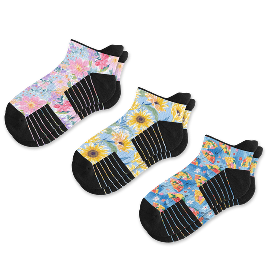 Bloom Bundle Ankle Compression Socks 3-Pack Bundle