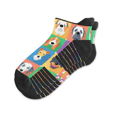 Viasox Dogs Ankle Compression Socks front view