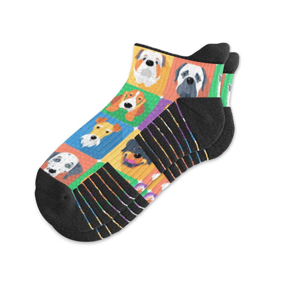 LowCut Compression Socks Dogs Pattern Viasox