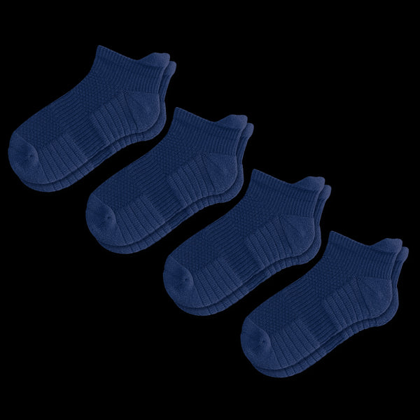 Navy Blue Ankle Compression Socks Bundle 4-Pack