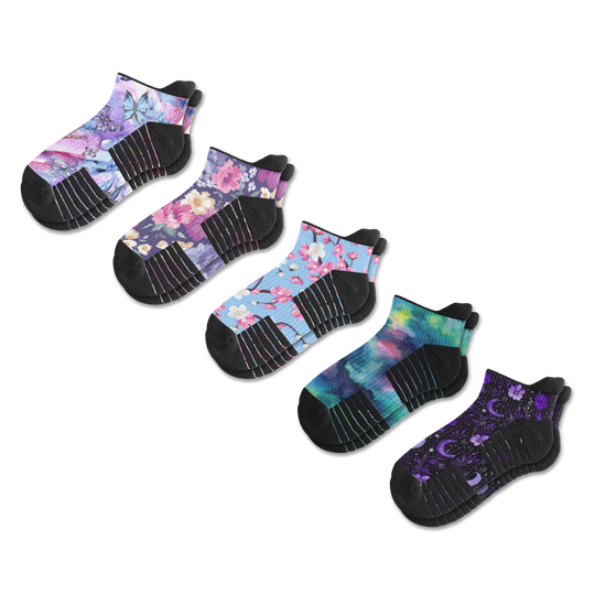 Night Nature Ankle Compression Socks 5-Pack Bundle