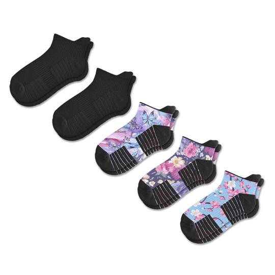 Dark & Delicate Ankle Compression Socks 5-Pack Bundle
