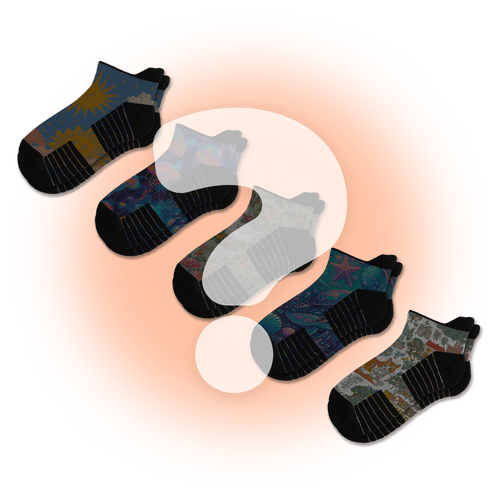 Mystery Ankle Compression Socks 5-Pack