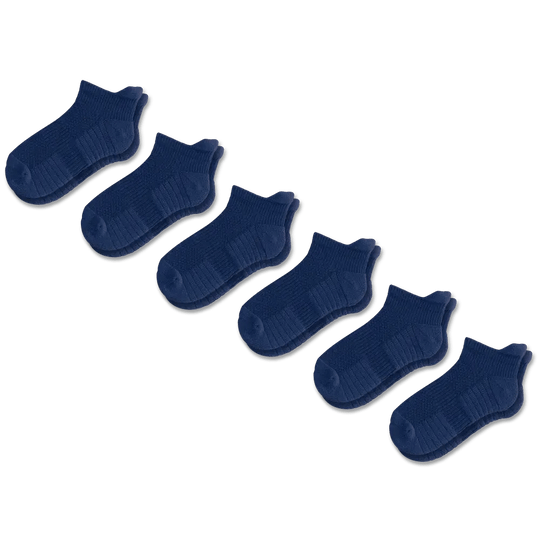 Navy Blue Ankle Compression Socks Bundle 6-Pack