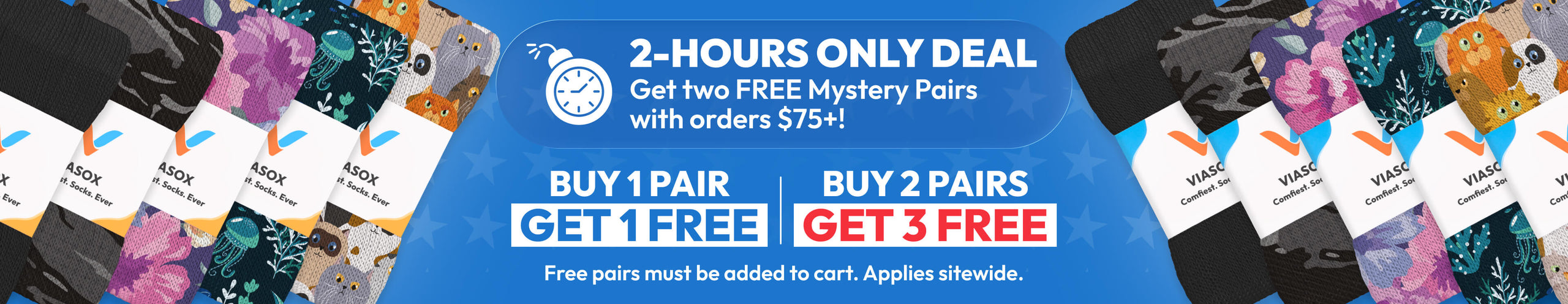 Viasox Buy 2 Get 3 promotional image