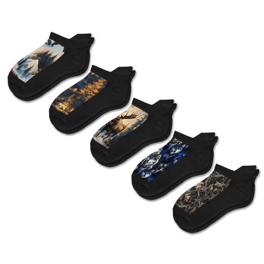 Backwoods Ankle Socks 5-Pack Bundle