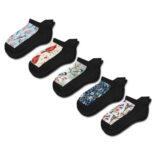 Backyard Birds Ankle Socks 5-Pack Bundle