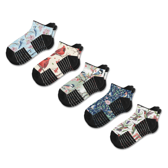 Backyard Birds Ankle Compression Socks 5-Pack Bundle