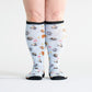 Diabetic socks with dog faces