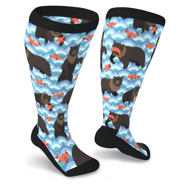 Bearly Fishing Non-Binding Diabetic Socks