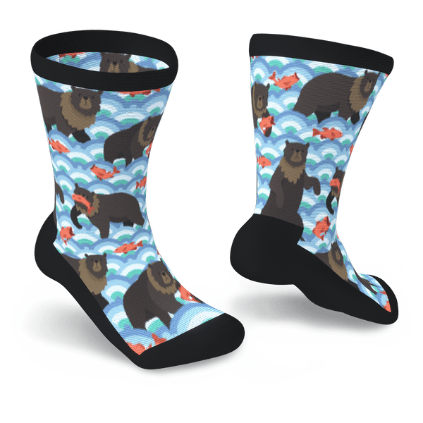 Bearly Fishing Non-Binding Diabetic Socks