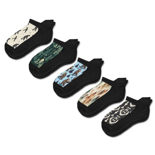 Bigfoot Ankle Socks 5-Pack Bundle