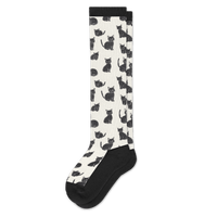 Viasox Black Meows EasyStretch Socks front view