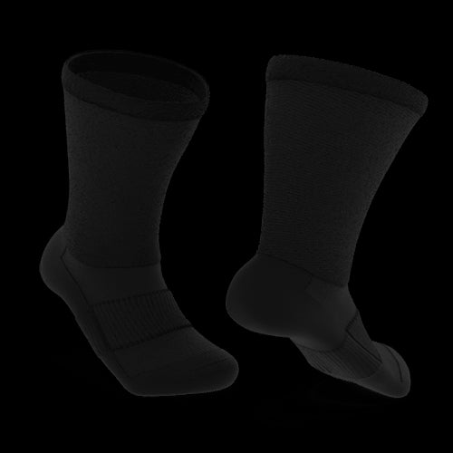 viasox Diabetic Socks M / Crew / Thin Black Diabetic Socks