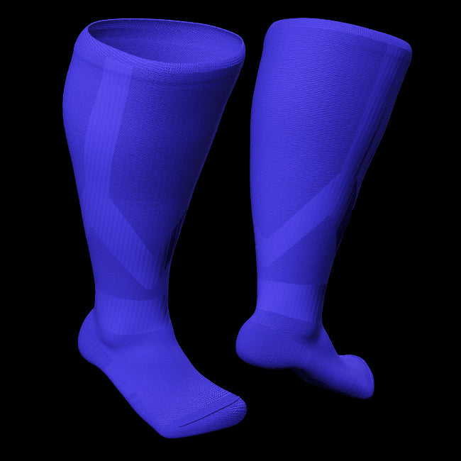 Blue compression socks