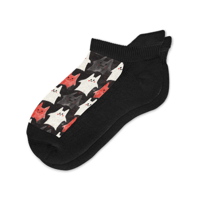 Boo Kitties Ankle Socks
