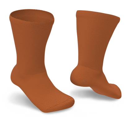 Brown Non-Binding Diabetic Socks