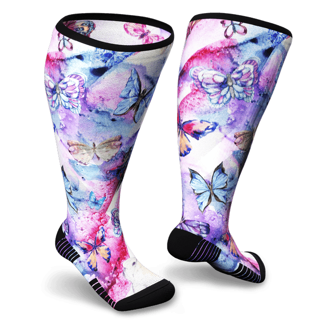Butterfly compression socks