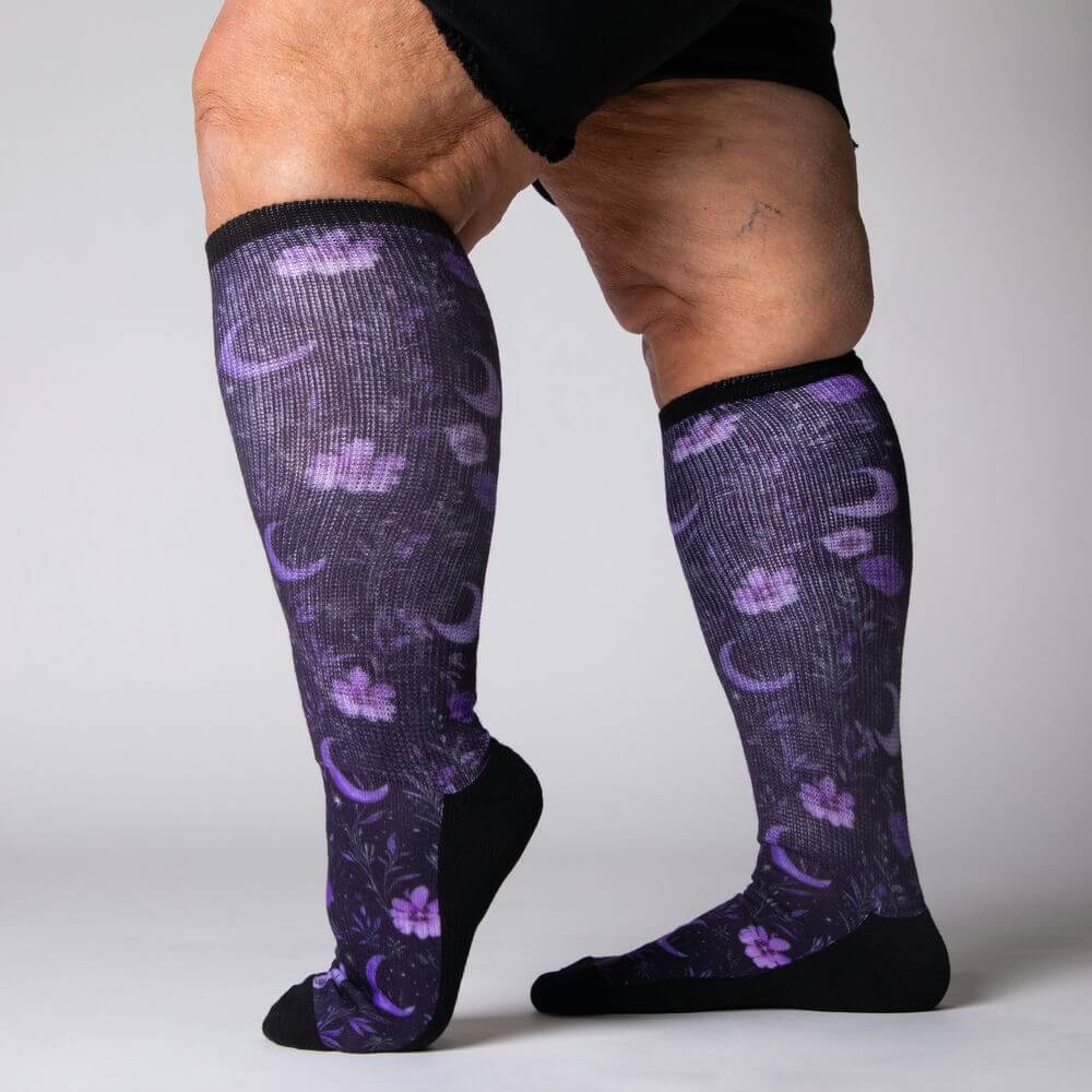 Purple Moon EasyStretch™ Socks for Support and Comfort – Viasox