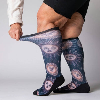 Viasox Celestial Moon EasyStretch™ Socks alternate view