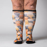 Viasox Cat Paws EasyStretch™ Socks Front View
