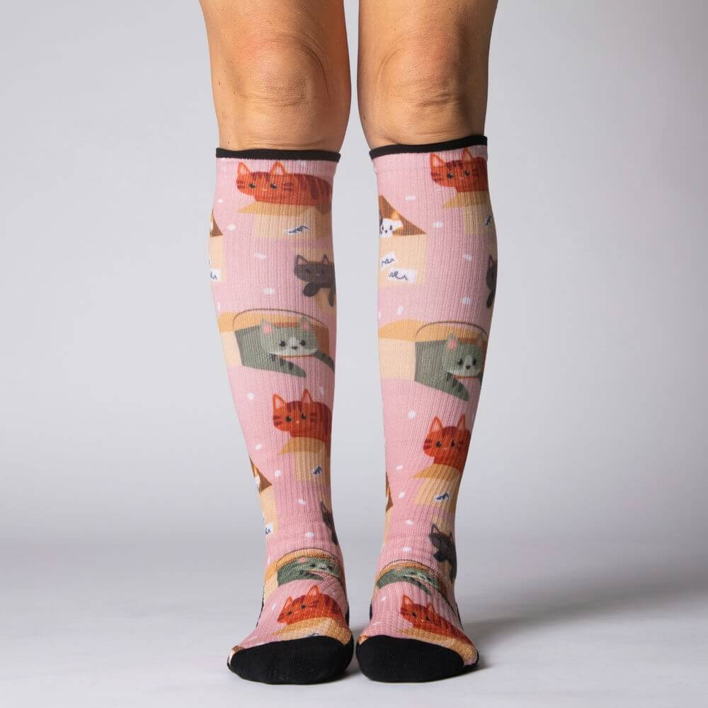 Cat Lovers Compression Socks 3-Pack Bundle by Viasox