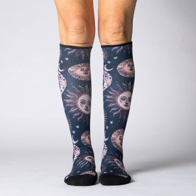 Viasox Celestial Moon Compression Socks side view