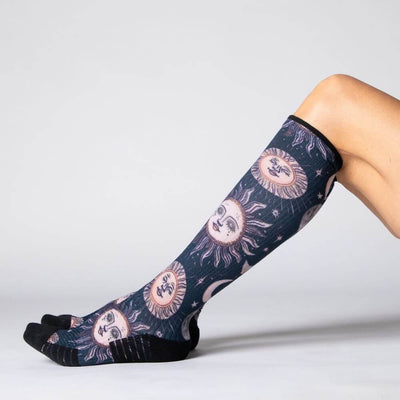 Viasox Celestial Moon Compression Socks detail close-up